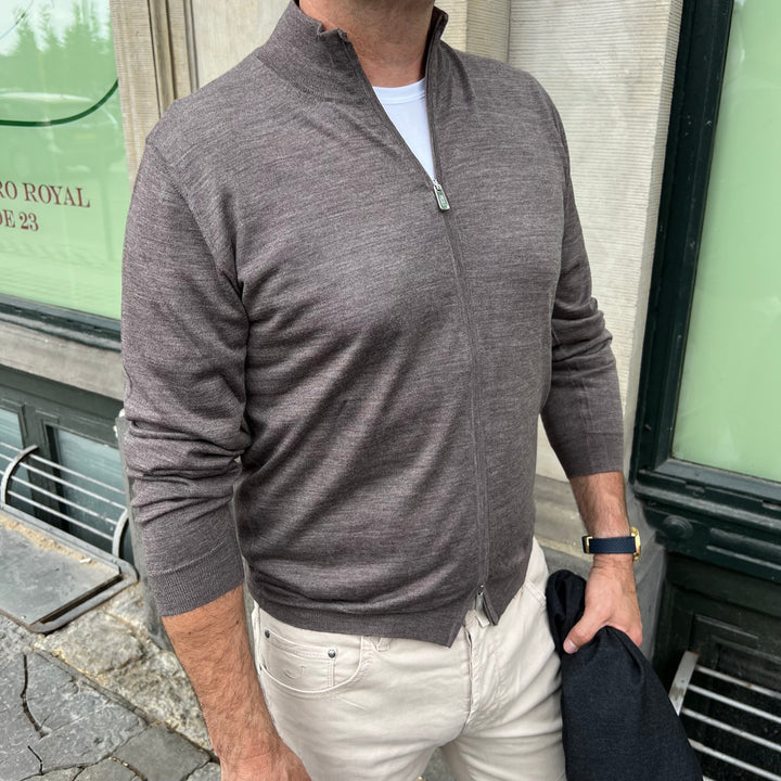 FEDELI MERINO ZIP STRIK