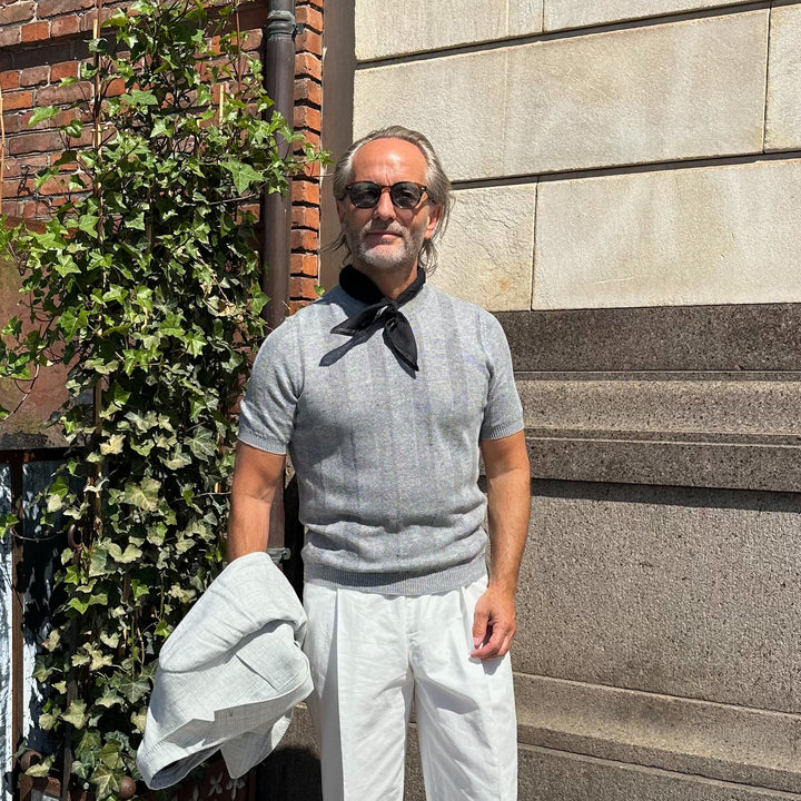 BRUNELLO CUCINELLI KORTÆRMET T-SHIRT