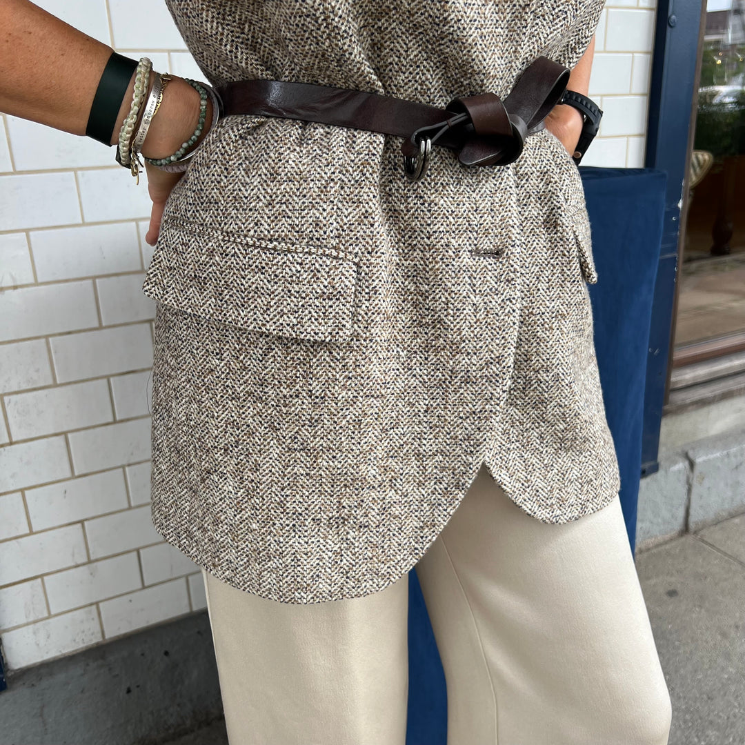 BRUNELLO CUCINELLI VEST M. BÆLTE