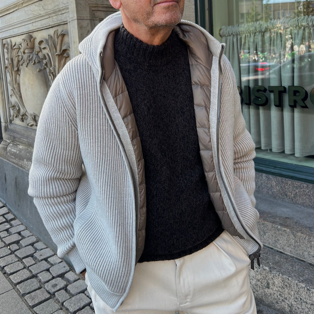 MOORER STRIKKET DUNJAKKE