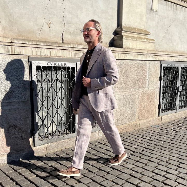 BRUNELLO CUCINELLI NÅLESTRIBET HØRBLAZER