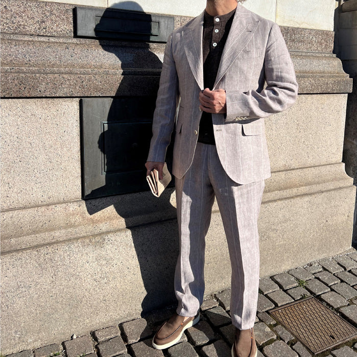 BRUNELLO CUCINELLI NÅLESTRIBET HØRBLAZER