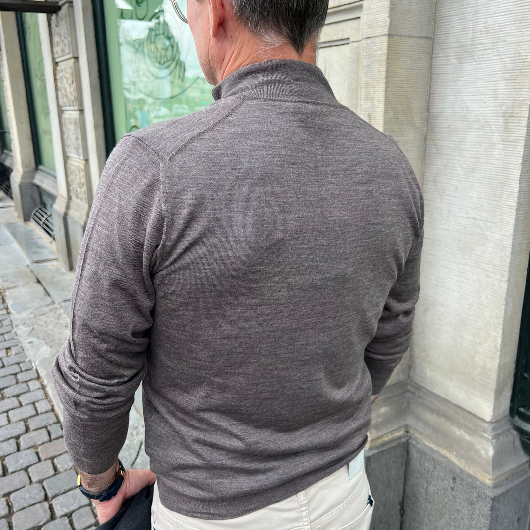 FEDELI MERINO ZIP STRIK