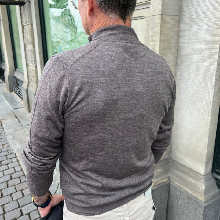 FEDELI MERINO ZIP STRIK