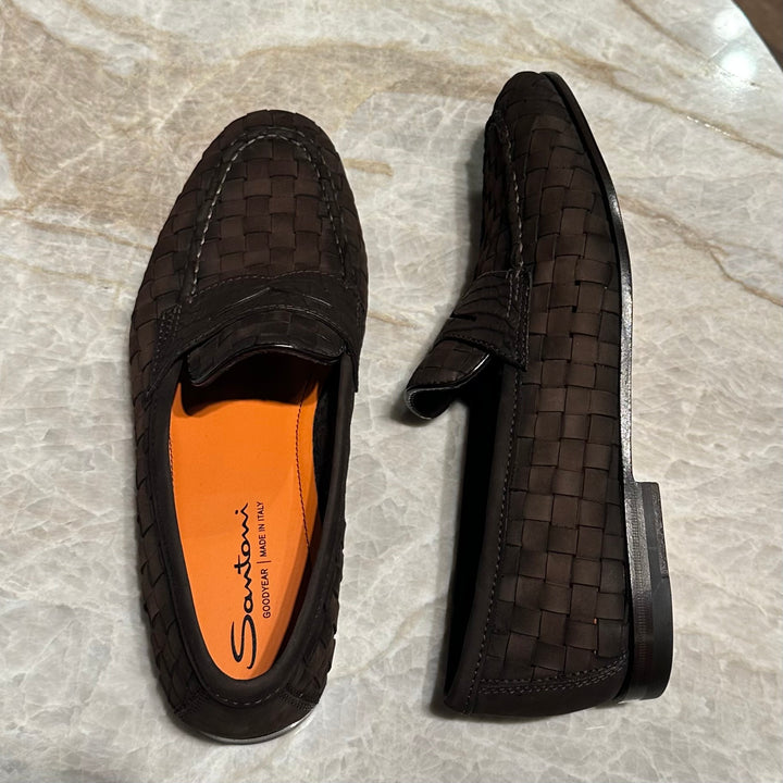 SANTONI PENNY LOAFERS