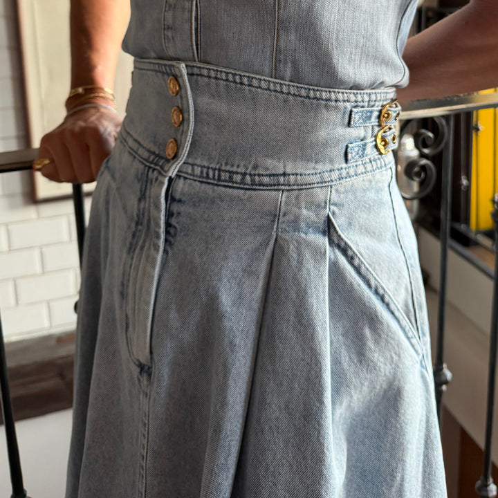 ZIMMERMANN DENIM NEDERDEL