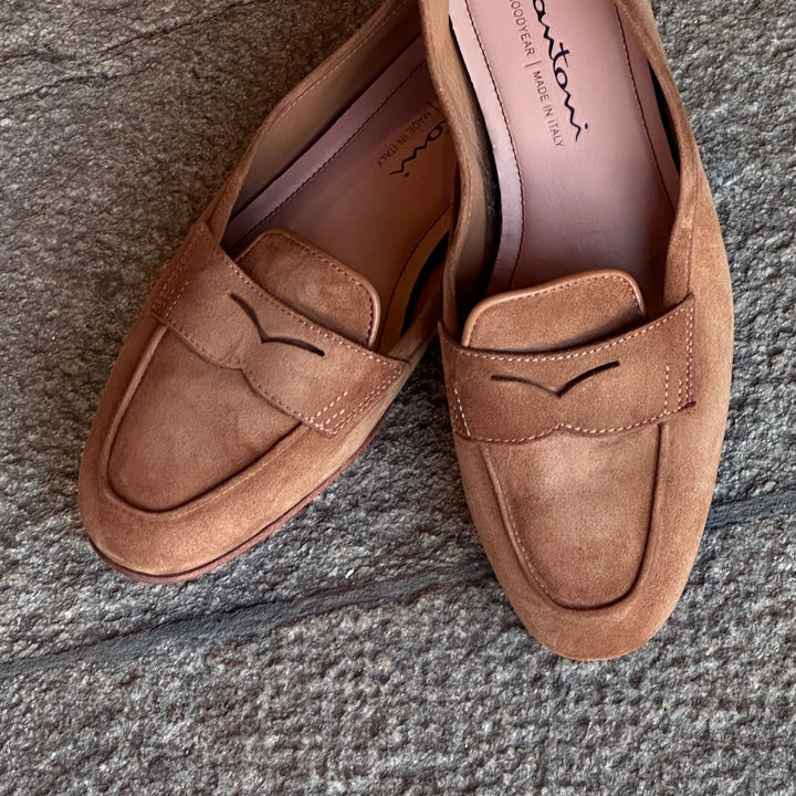 SANTONI FLADE LOAFERS