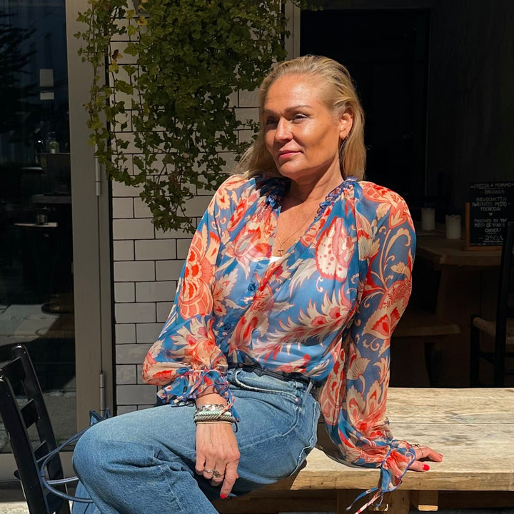 ETRO CHIFFON SKJORTE