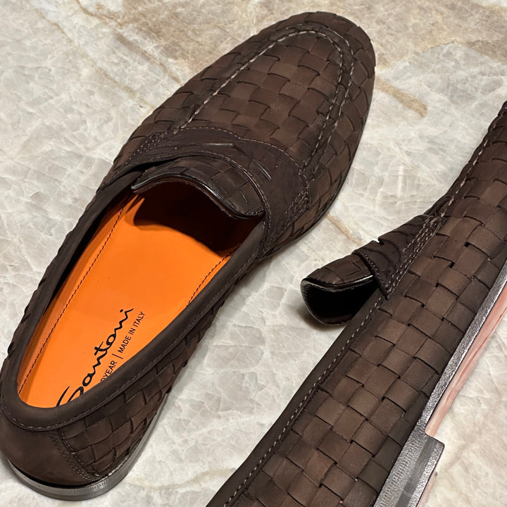 SANTONI PENNY LOAFERS