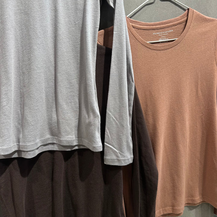 MAJESTIC LANGÆRMET T-SHIRT