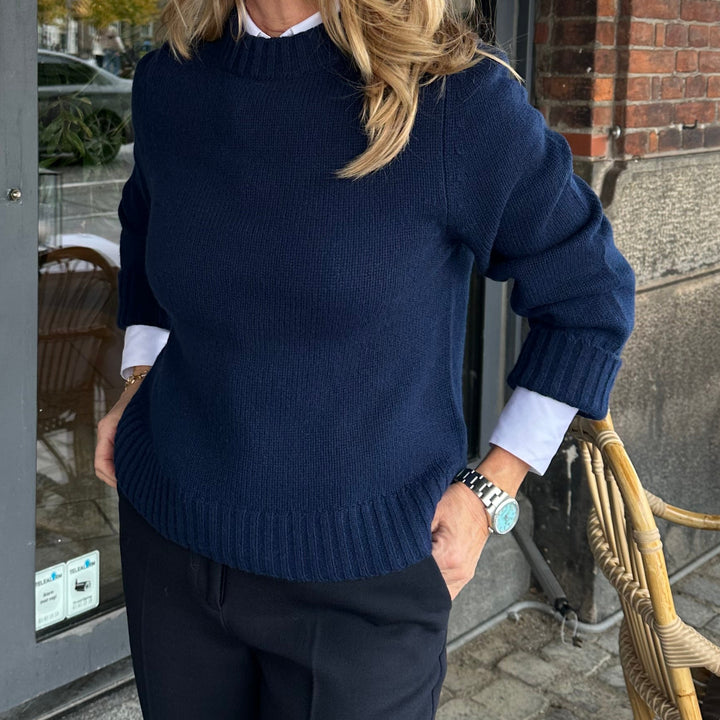 FTC PULLOVER MED RIBSTRIK