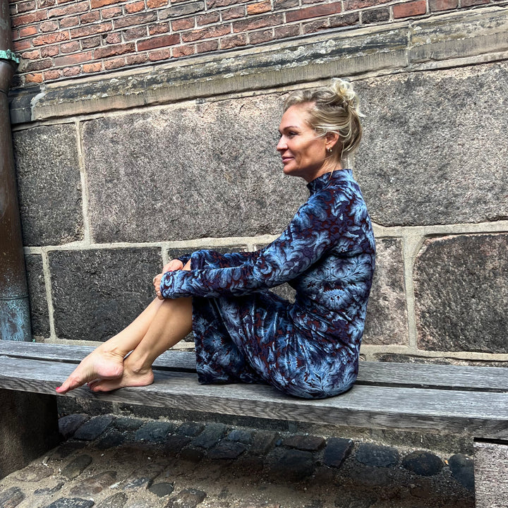 ETRO KNÆLANG VELOUR KJOLE