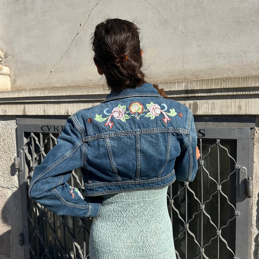 ETRO CROPPED DENIMJAKKE