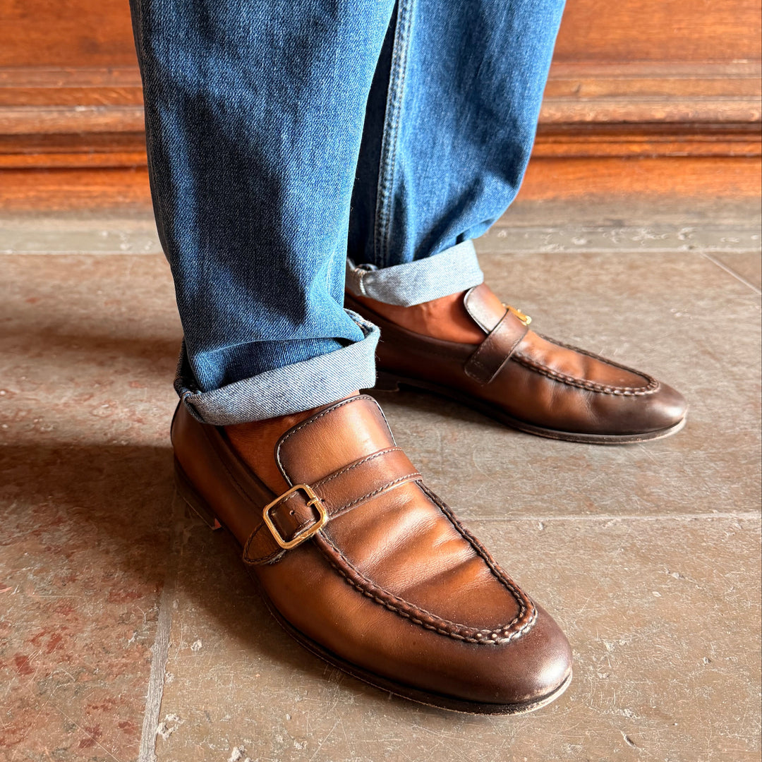 SANTONI SINGLE-MONK LOAFER