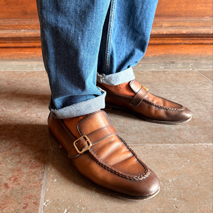 SANTONI SINGLE-MONK LOAFER
