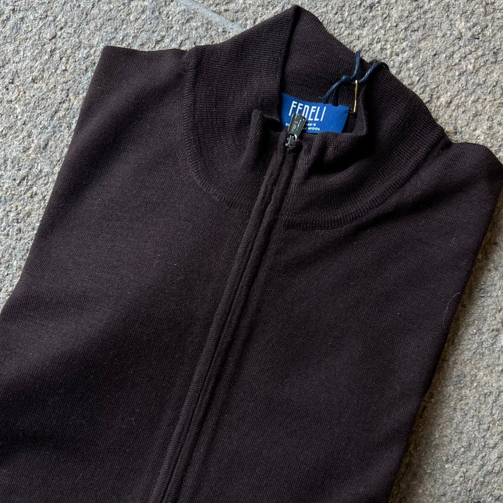 FEDELI MERINO ZIP STRIK