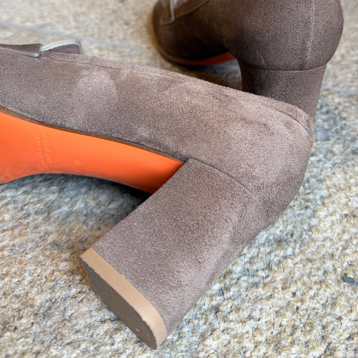 SANTONI PENNY LOAFER PUMPS