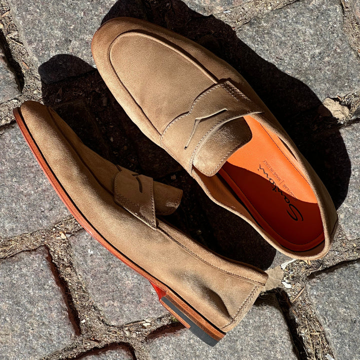 SANTONI FLAD LOAFERS
