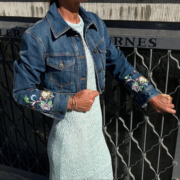 ETRO CROPPED DENIMJAKKE