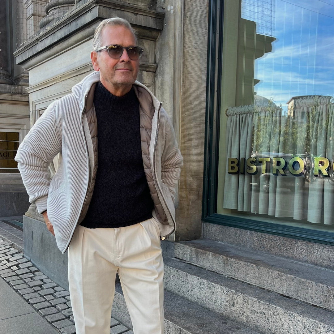 MOORER STRIKKET DUNJAKKE