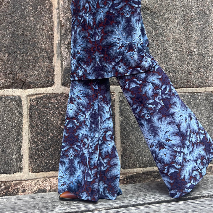 ETRO KNÆLANG VELOUR KJOLE