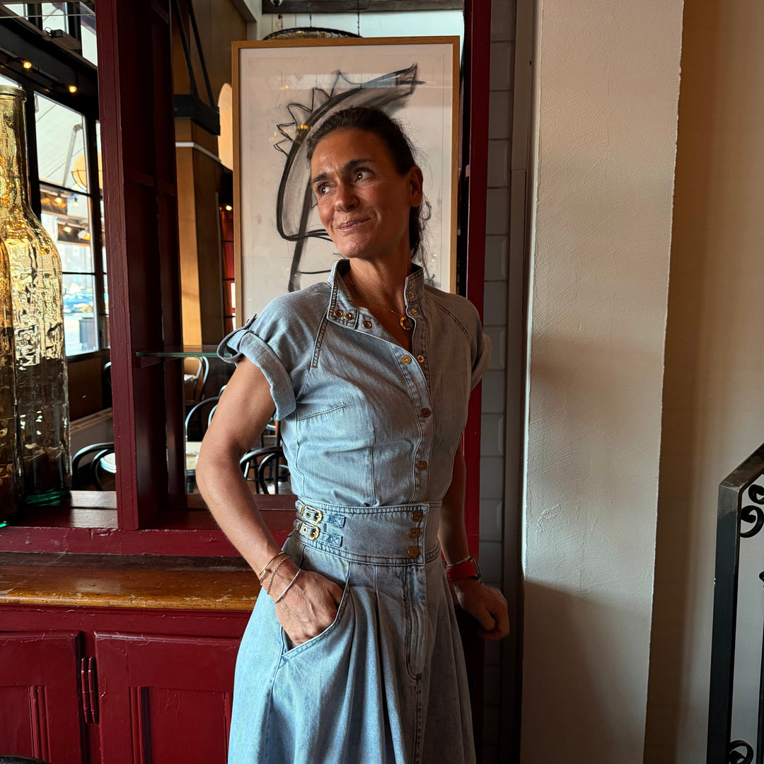 ZIMMERMANN DENIM TIE SHIRT