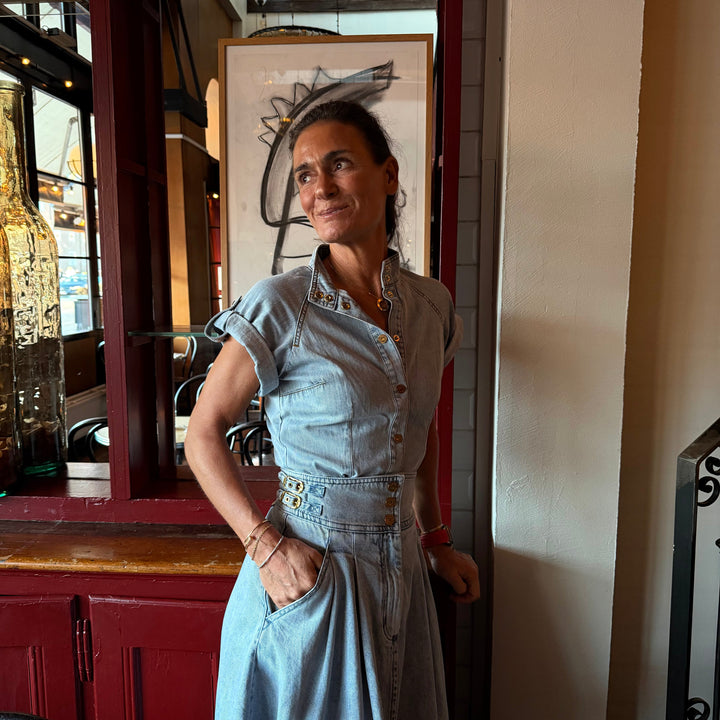 ZIMMERMANN DENIM TIE SHIRT