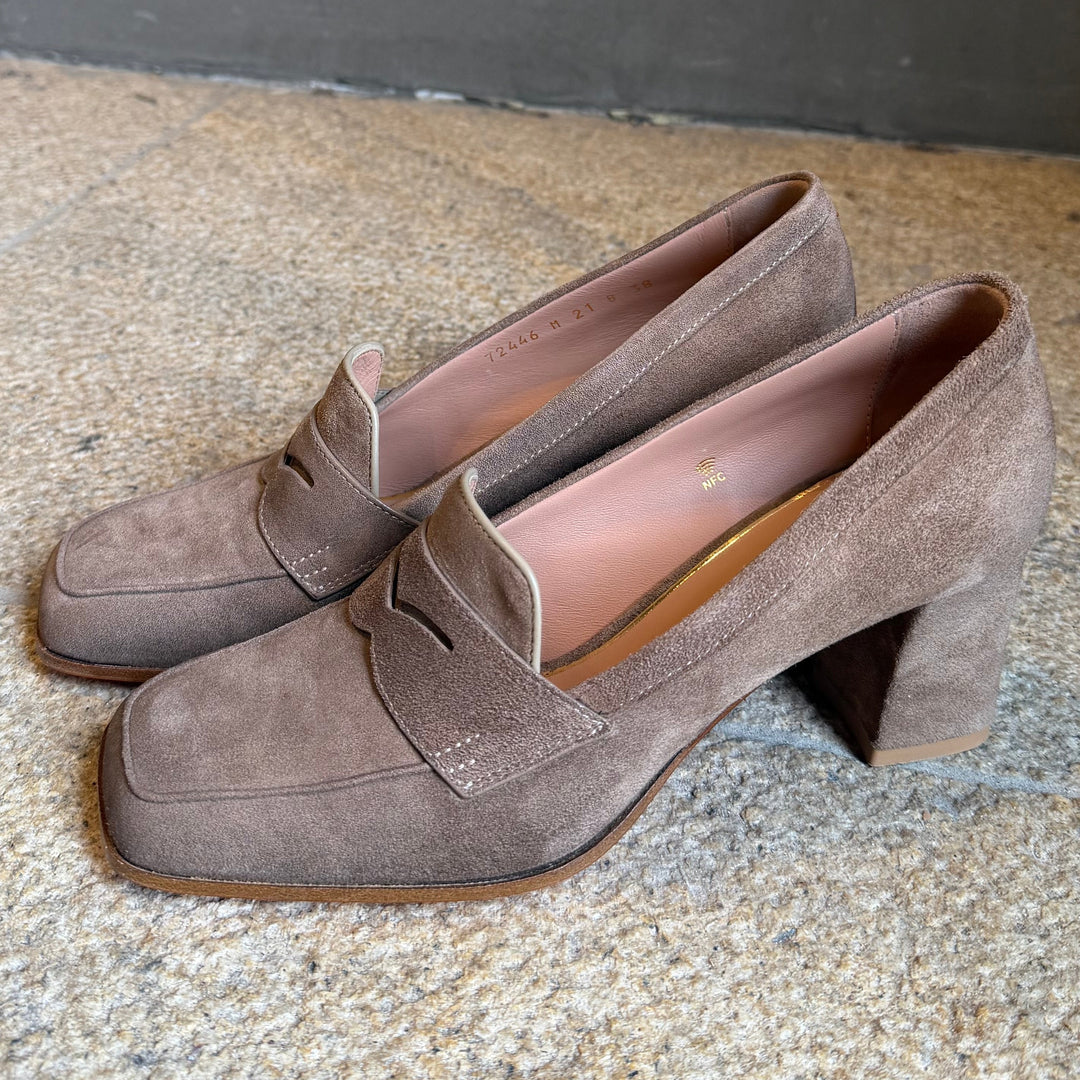 SANTONI PENNY LOAFER PUMPS
