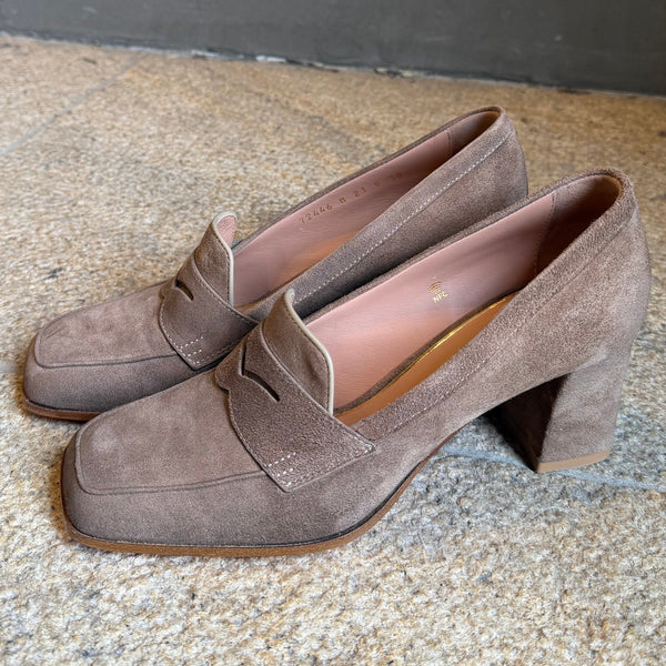 SANTONI PENNY LOAFER PUMPS