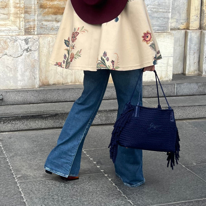 ETRO STRIKKET TOTEBAG
