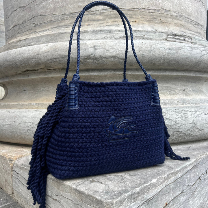 ETRO STRIKKET TOTEBAG