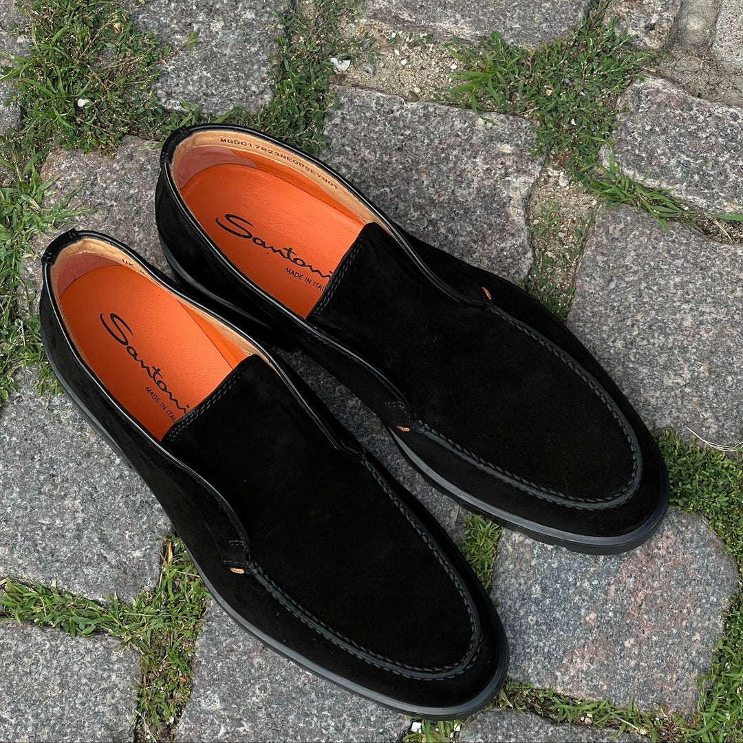 SANTONI RUSKINDS-ANKELSTØVLER