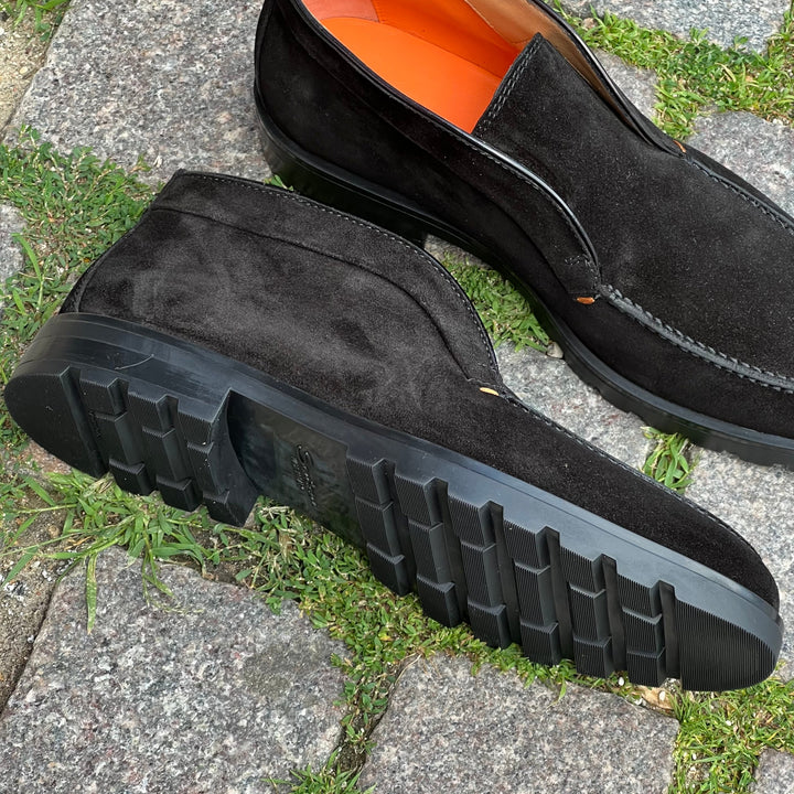 SANTONI RUSKINDS-ANKELSTØVLER