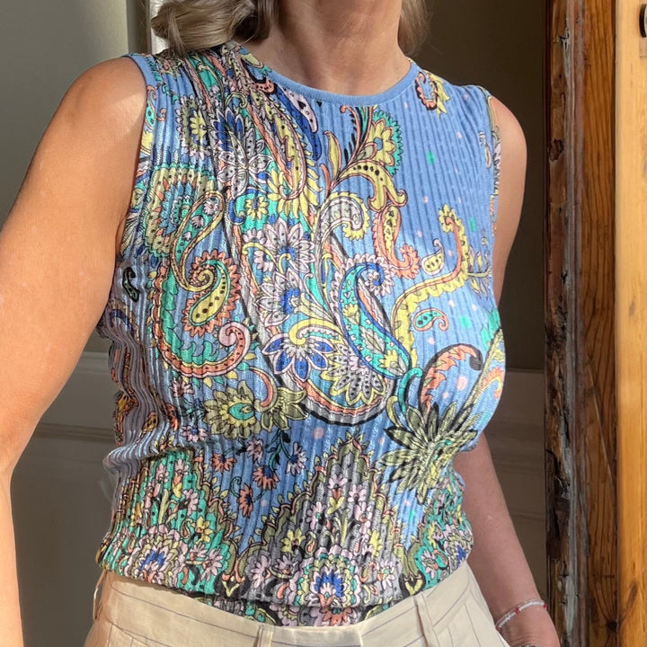 ETRO RIBSTRIKKET TOP