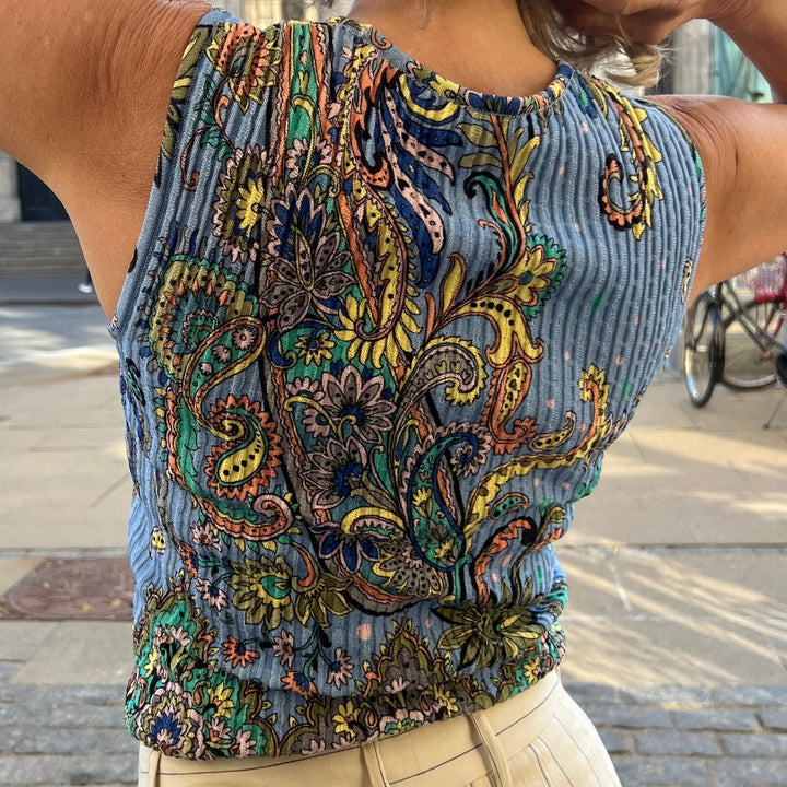 ETRO RIBSTRIKKET TOP