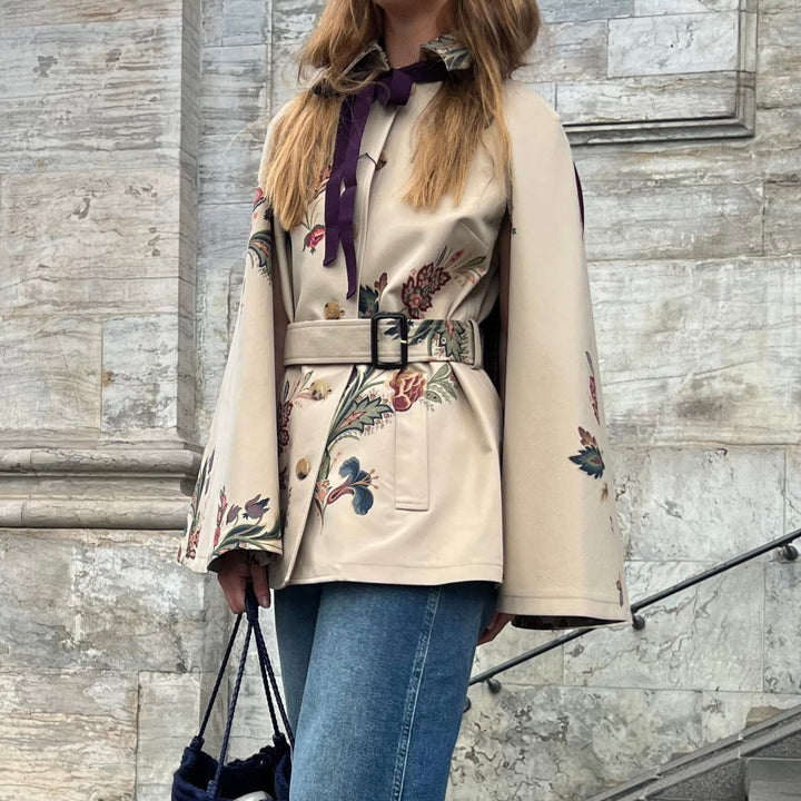 ETRO CAPE-STYLE TRENCH COAT