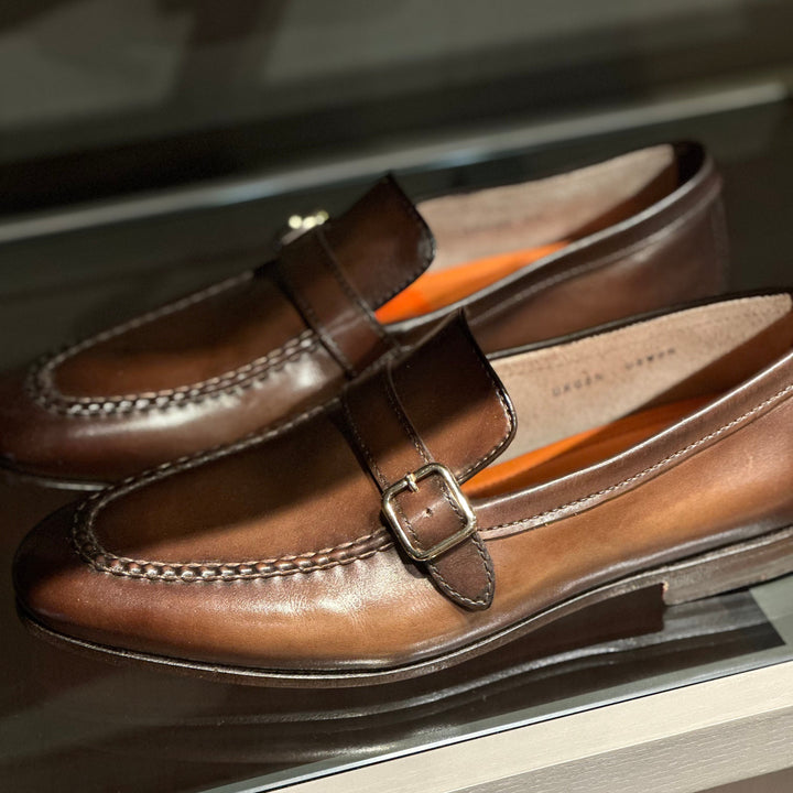 SANTONI SINGLE-MONK LOAFER