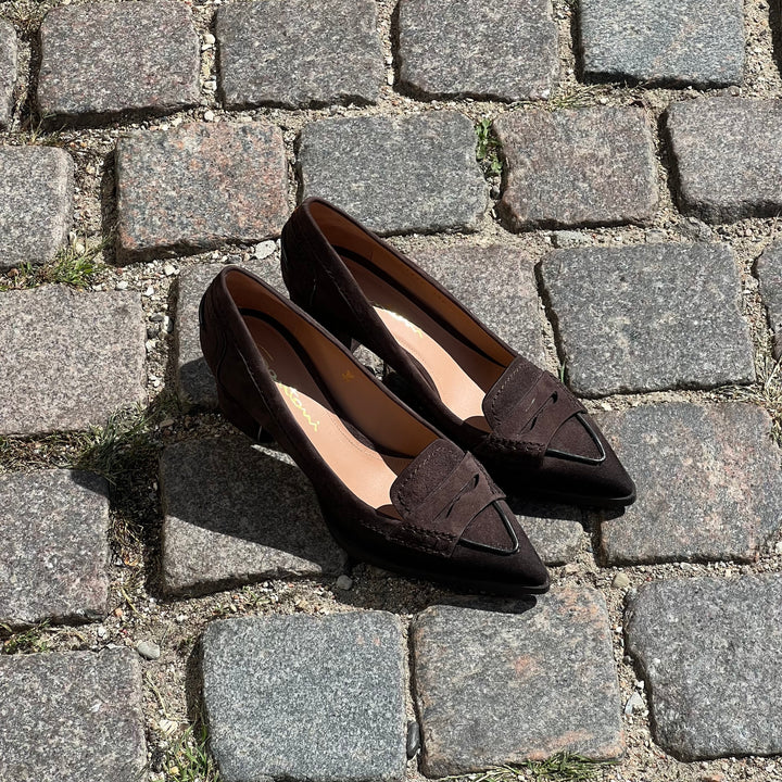 SANTONI MID-HEEL PUMP