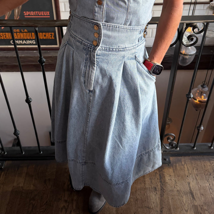 ZIMMERMANN DENIM NEDERDEL