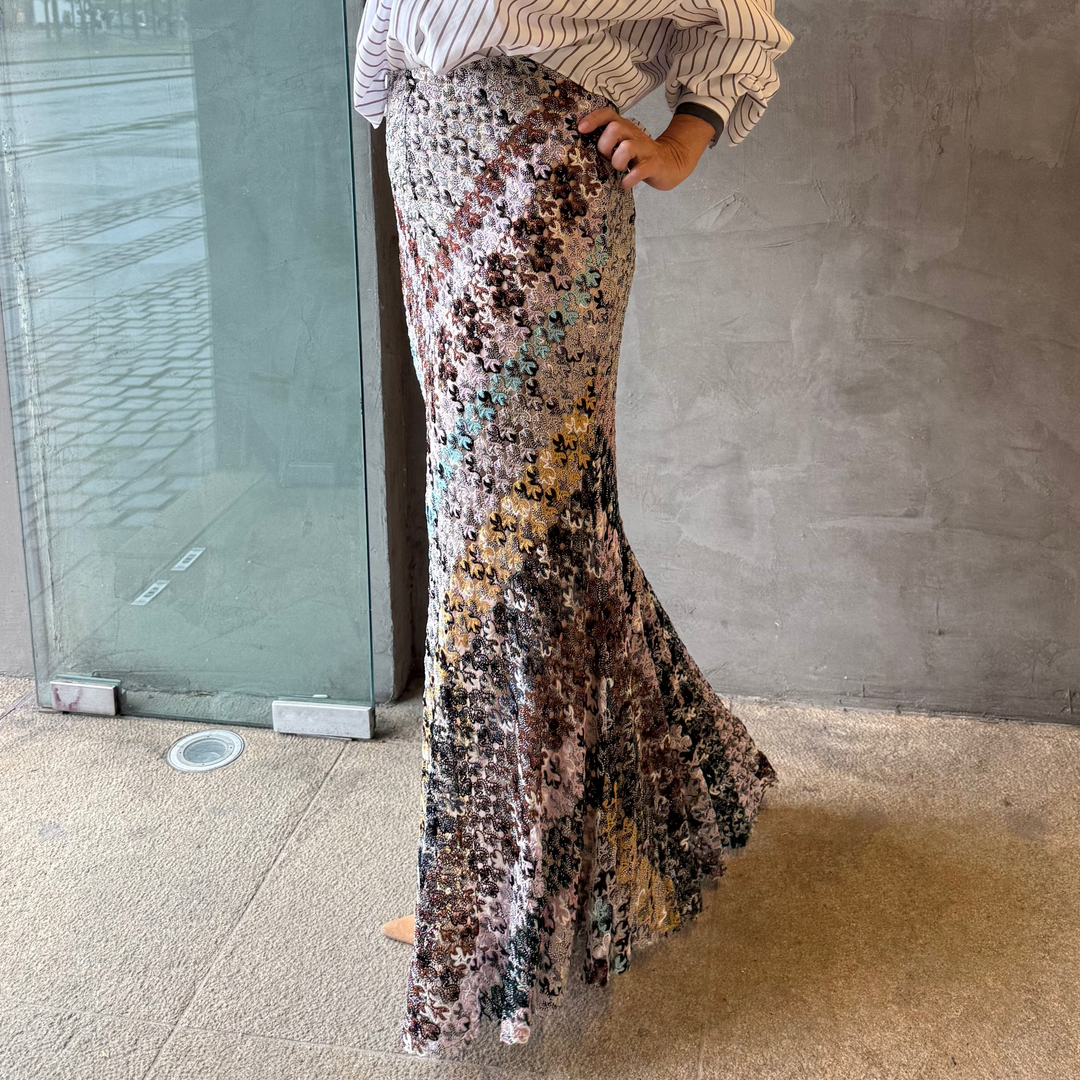 MISSONI FLARED MAXI NEDERDEL