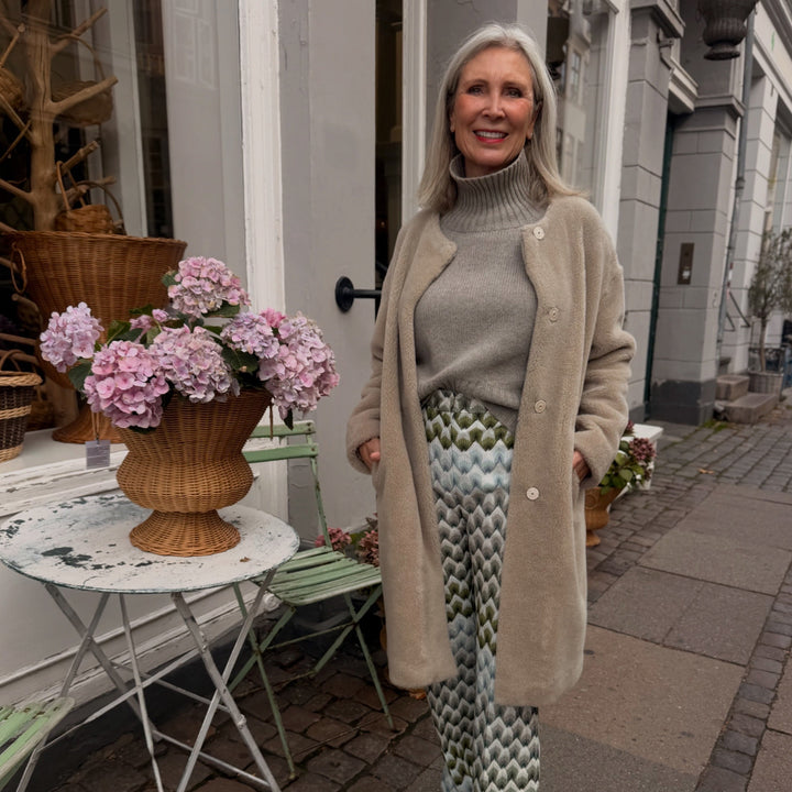 HERNO FAUX FUR ULDFRAKKE