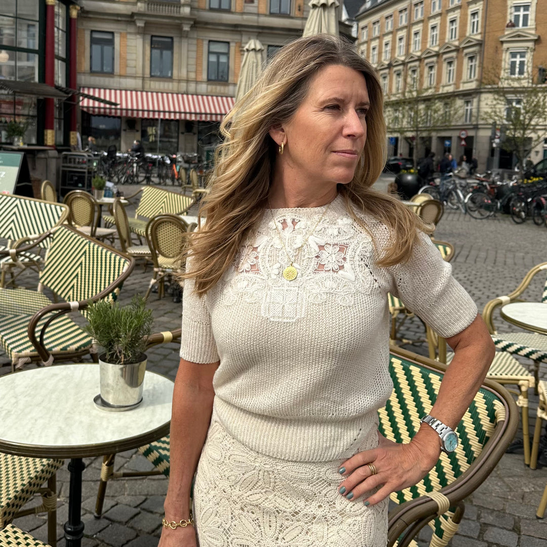 ERMANNO SCERVINO KORTÆRMET STRIK