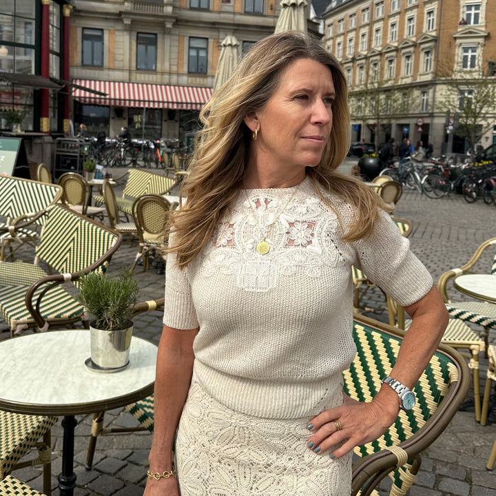 ERMANNO SCERVINO KORTÆRMET STRIK