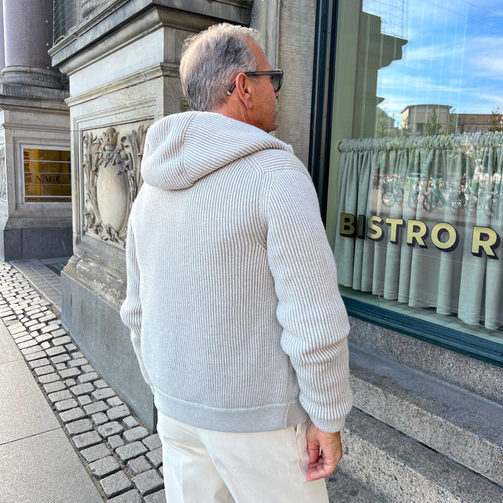 MOORER STRIKKET DUNJAKKE