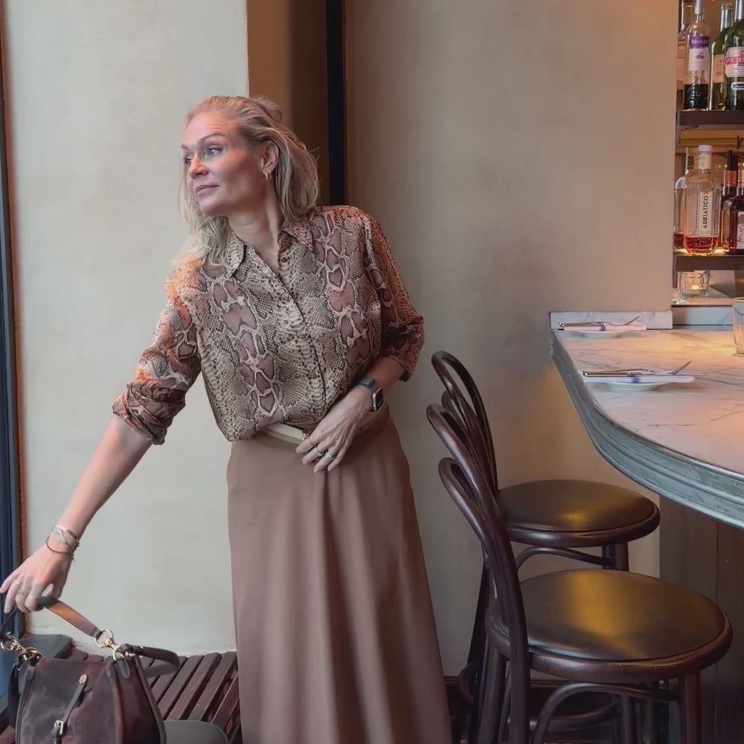 ZIMMERMANN SLANGE SILKESKJORTE