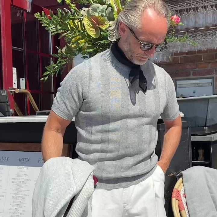 BRUNELLO CUCINELLI KORTÆRMET T-SHIRT