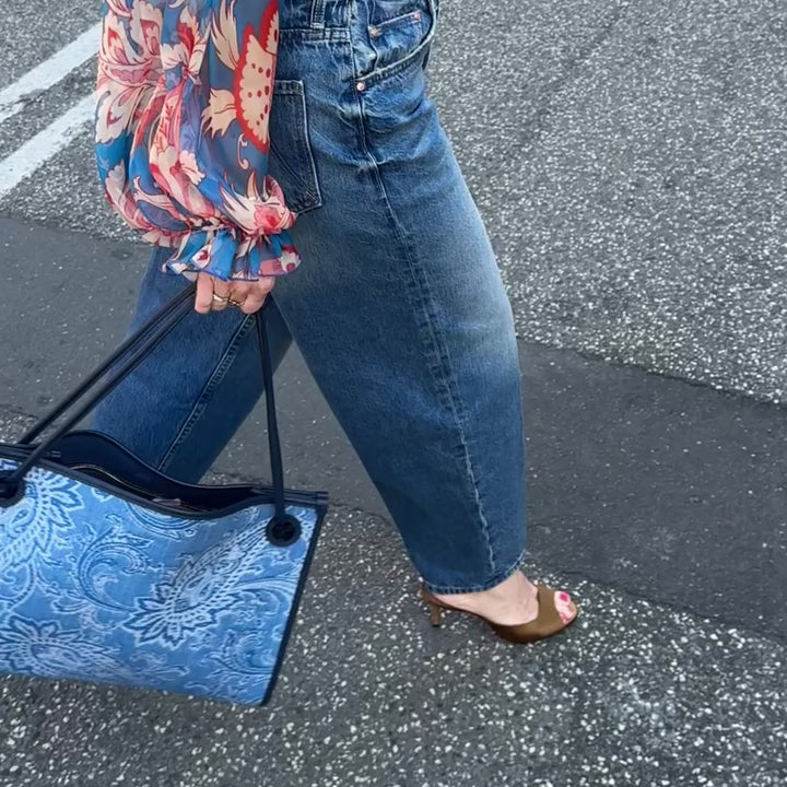 ETRO BLÅ DENIM TASKE