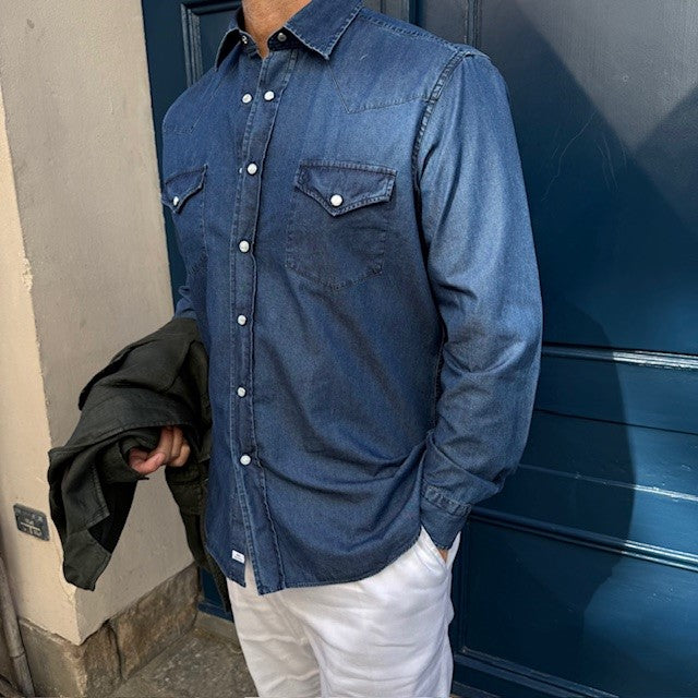 ALESSANDRO GHERARDI DENIM SKJORTE